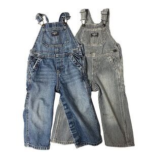 Oshkosh Play Quality Overalls x 2 Size 24 Months